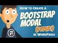Easy Quick Bootstrap Modal Pop-up in WordPress