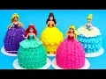 PRINCESS Dress Cupcakes Magic Clip DOLLS Mini Cakes - Buttercream Decorating Ideas