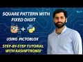 Square Pattern with Fixed Digit in Python Pictoblox