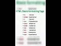 html class html tags example