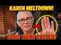 KAREN LOSES IT AND CALLS THE POLICE DURING 1ST AMENDMENT AUDIT