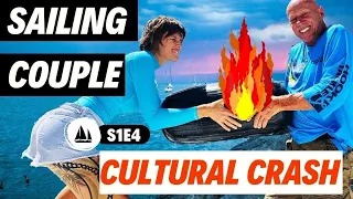 Liveaboard Motorsailer CULTURAL CRASH while Living on a BOAT FULL TIME – Dawn Hunters MOTOR SAILER