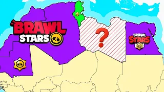 براول ستارز         جميع الدول التي لا تستطيع اللعب دندنها