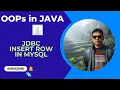 JDBC Insert Record in MySQL JDBC JDBC with MySQL OOP MySQL Java with Database Java