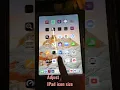 How to adjust ipad app icons size on the home screen