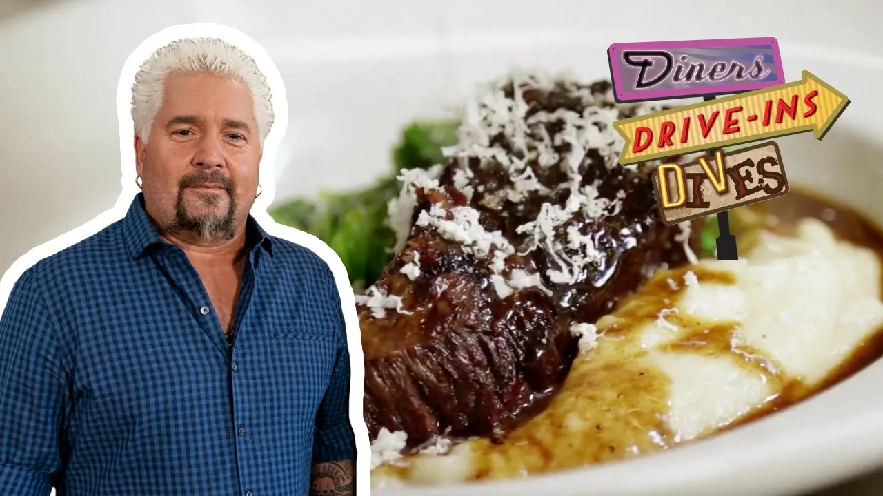 Guy Fieri Eats Dr. Pepper Short Ribs in San Francisco   Diners, Drive-Ins and Dives   Food Network