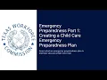 Emergency Preparedness Part 1 Creating a Child Care Emergency Preparedness Plan