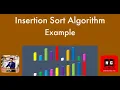 Insertion Sort Algorithm Insertion Sort Example Data Structures PART 8 6