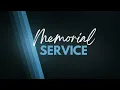 Harold Coffman Funeral