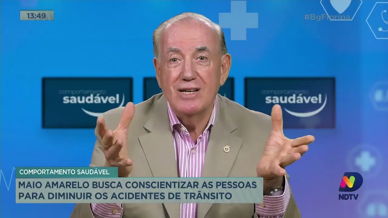 Maio Amarelo busca conscientizar as pessoas para diminuir os acidentes de trânsito