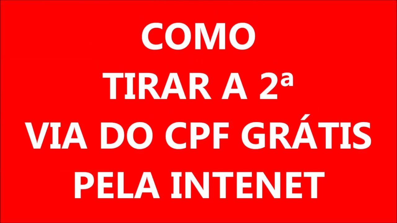 COMO IMPRIMIR CPF ONLINE | Como Fazer Fácil. 