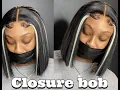 HOW TO CLOSURE QUICKWEAVE BLUNT BOB