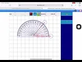 Measuring angles using an online protractor