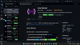 Hello World in JavaScript Live Server Tutorial in VS Code