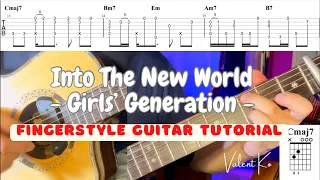 Download 다시 만난 세계 (Into the New World) Girls’ Generation - Fingerstyle Guitar Tutorial + Tabs + Chords MP3