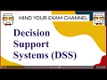 Decision Support System DSS - Management Information System-Information System-Management Tutorials