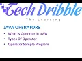 05-JAVA Operators in Tamil Types Of Java Operators Arithmetic Operators in JAVA in TAMIL