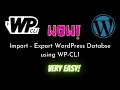 How to Import - Export WordPress Database using WP-CLI WP-CLI WordPress Development