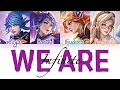 Download Lagu MLBB 'We Are Infinite' ft. Miya, Hanabi, Eudora, Rafaela and Chou Color Coded Lyrics