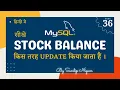How to Update Stock Balance Using Trigger MySQL Update Item Stock With Example