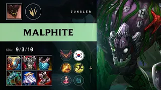 Malphite Jungle vs Qiyana - KR Grandmaster Patch 26 15