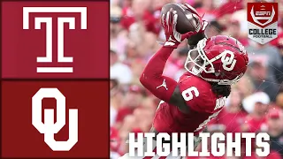 Temple Owls vs Oklahoma Sooners Full Game Highlights ESPN College Football