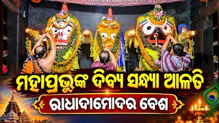 Divine Sandhya Alati Darshan of Sri Jagannath Mahaprabhu | Radhadamodar Besha on Ekadashi