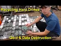 Recycling Hard Drives Data Destruction Hammer Mill