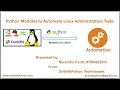 Python Modules to Automate Linux Administration Tasks