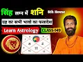 Lagu 🦁 Singh Lagna mein Shani ka Phalaadesh 🪐 – 8th House Predictions 📚 | Saturn in Leo Ascendant