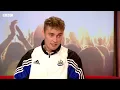 Sam Fender admits to being 'really hungover' in interview - BBC News
