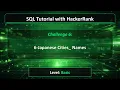 SQL Tutorial with HackerRank - 6