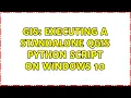 GIS Executing a standalone QGIS python script on Windows 10