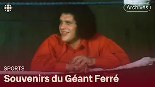 Le lutteur Andre Roussimoff alias le Geant Ferre