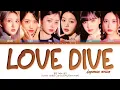 Download Lagu IVE LOVE DIVE (Japanese Version) Lyrics (Color Coded Lyrics)