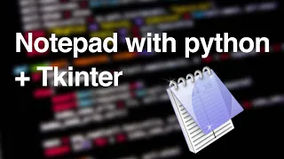 Create NotePad with Python and Tkinter EASY Creer un bloc note avec Python et Tkinter
