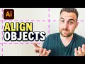 How to Align Objects Distribute Evenly in Illustrator Tutorial