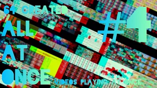 64 Created AAO Videos Playing At Once 4 64 созданных видео ВС сразу 4 