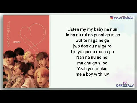 Download MP3 BTS (방탄소년단) - Boy With Luv feat. Halsey (Easy Lyrics)