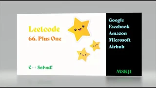 Coding Interview Leetcode - 66 Plus One C Solved