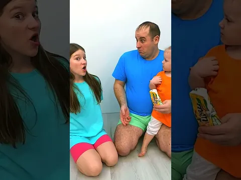 Sister pranks baby 🍬😂❤️👧🏻🌈✅🚀