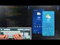 ASMR Programming Android - Coding Weather App in Android