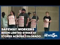 Select locations in Colorado began labor strikes on Sunday