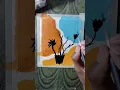 Viral boho art with posters colours