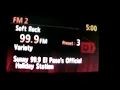 110725 5pm MST Sunny 99 9 FM switch to Xmas music