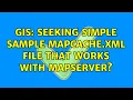 GIS Seeking simple sample mapcache xml file that works with mapserver