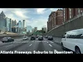 Atlanta Freeways Suburbs to Downtown