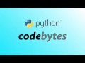 Python CodeBytes - Variables
