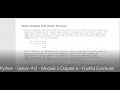 Python - Lesson