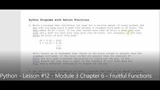 Python - Lesson